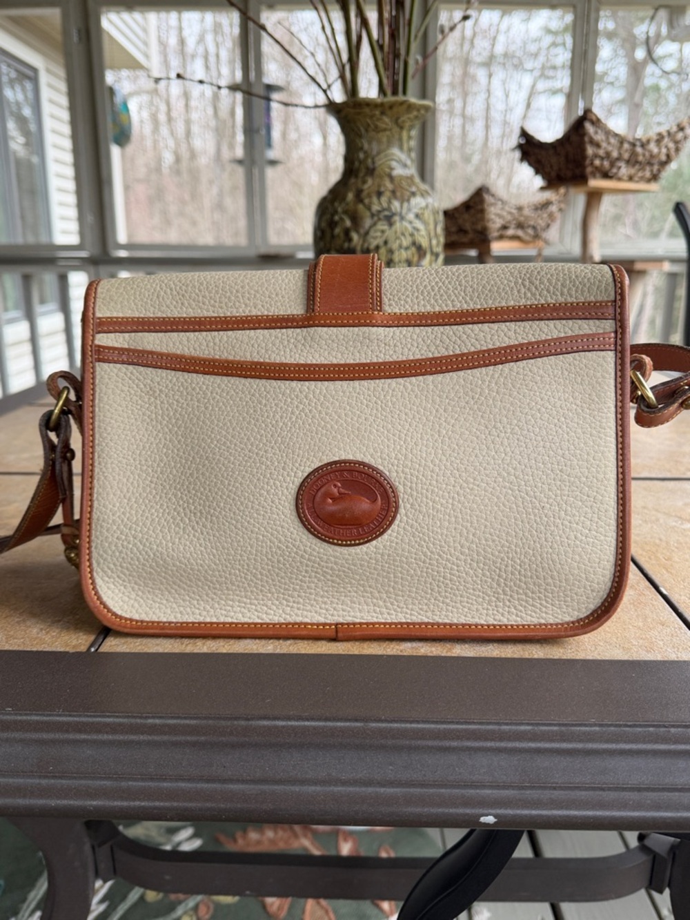 Dooney & Bourke Leather-Trim Crossbody Bag - Picture 2 of 8